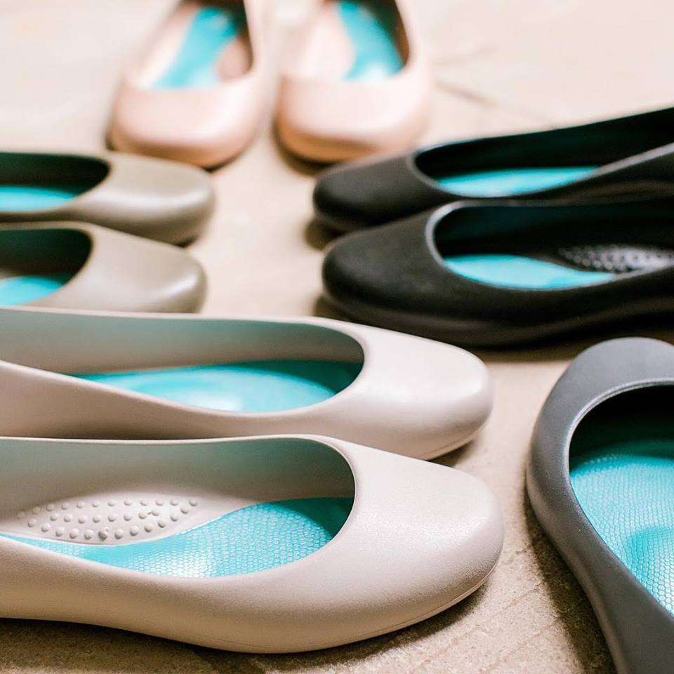 Dusty blue best sale ballet flats