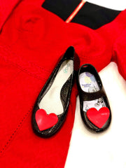 KAIA SHOE WITH HEART BAUBLES - MOONLIGHT